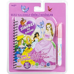 Magic Water Painting Prensesler Dünyası Özel Sulu Kalem ile Sihirli Boyama Kitabı