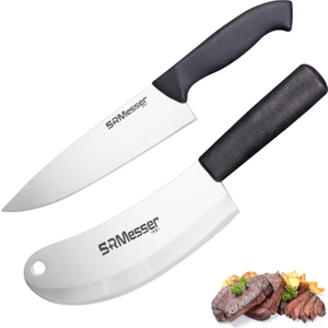 SR Messer Mutfak Şef Bıçağı ve Soğan Satırı Profesyonel Bıçak