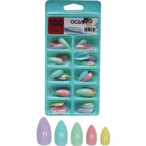 Takma Tırnak 100'LÜ Kutulu Badem Protez Tırnak - 142