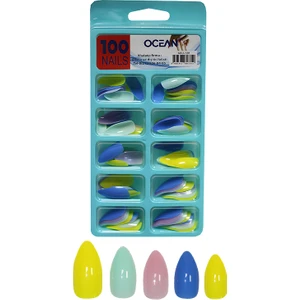 Takma Tırnak 100'LÜ Kutulu Badem Protez Tırnak - 138