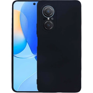Case 4U Huawei Nova 9 SE Kılıf Klasik Mat Renkli Yumuşak Premier Silikon Siyah