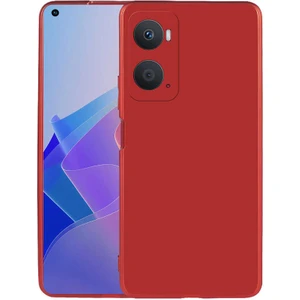 Case 4U Oppo A76 Kılıf Klasik Mat Renkli Yumuşak Premier Silikon Kırmızı