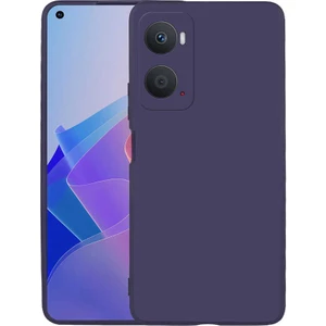 Case 4U Oppo A76 Kılıf Klasik Mat Renkli Yumuşak Premier Silikon Lacivert