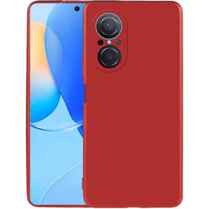 Case 4U Huawei Nova 9 SE Kılıf Klasik Mat Renkli Yumuşak Premier Silikon Kırmızı