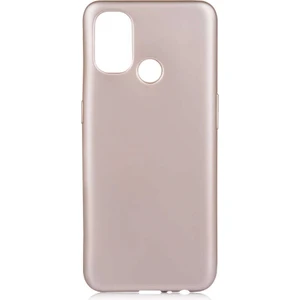Case 4U One Plus Nord N100 Kılıf Klasik Mat Renkli Yumuşak Premier Silikon Altın