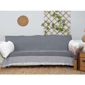 Inter Z Natural Pamuklu Koltuk Örtüsü 170 X 210 Cm Koltuk Şalı (Siyah)