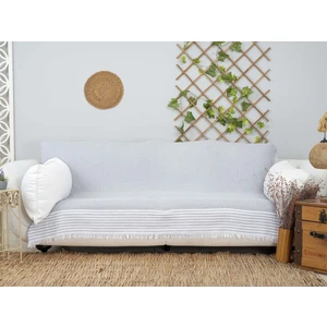 Inter Z Natural Pamuklu Koltuk Örtüsü 170 X 210 Cm Koltuk Şalı (Gri)