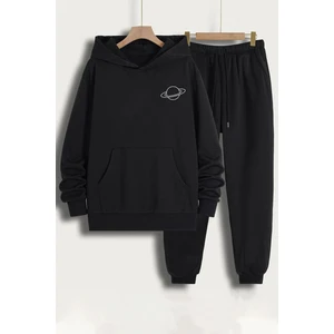 Unisex Saturn Baskılı Eşofman Takımı