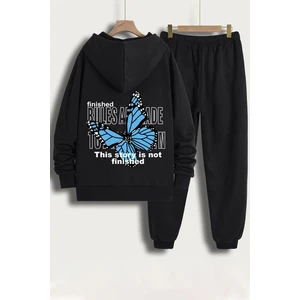 Unisex Kelebek Baskılı Eşofman Takımı