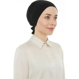 Dikişsiz Penye Bone - Siyah-72