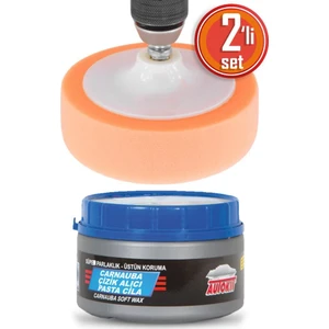 Araba Çizik Giderici Pasta Cila Partlatma Süngeri Seti Çizik Alıcı Carnauba Oto Araç Parlatıcı