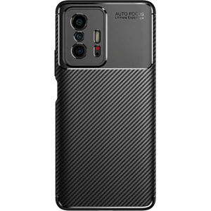 Case 4U Xiaomi Mi 11T 5G Kılıf Rugged Armor Karbon Desenli Lüx Negro Silikon Arka Kapak Siyah