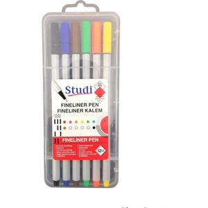 Fineliner Keçeli Kalem 0.4 mm 12 Renk