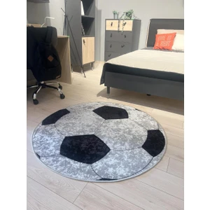 Futbol Topu Desenli Yıkanabilir Çocuk Genç Halısı