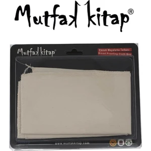 Mutfak Kitap Ekmek Mayalama Torbası 35x40 CM - Pamuk- Krem