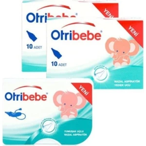 Otrıbebe Nazal Aspiratör + 2 Paket 10'lu Yedek Uç Otribebe Yedek Uç +