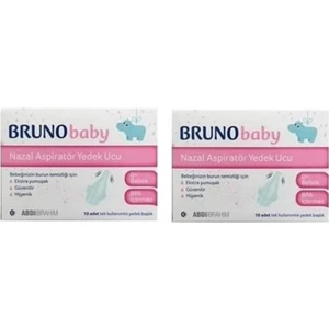 Bruno Baby Nazal Aspiratör Yedek Uç 10'lu 2 Adet