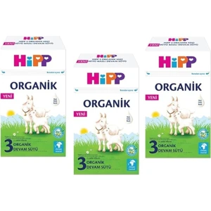 3 Organik Keçi Sütü Bazlı Devam Sütü 400 gr x 3 Adet