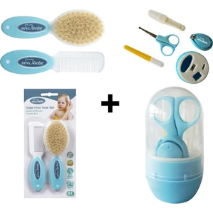 Sevi Bebe Naturel Fırça Tarak +Bebek Tırnak Bakım Seti