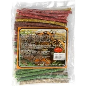 Cnc Pet Lion Renkli Munchy Çubuk 5-6gr 50 Adet Sığır Derisi Kemik Köpek Ödül