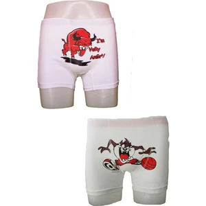 Erkek  Baskılı Tazmanya Boğa Boxer Set