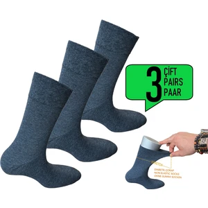 Happy Body Happy BODY(ART.13401) 3'lü Organik Erkek Dikişsiz Soft Sıkmayan Lastik  Şeker Çorap