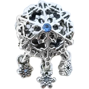 Buzlu Kar Tanesi Charm | 925 Ayar Gümüş