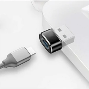 Yeni Nesil Başlık Aparatı Type-C To USB Dönüştürücü Otg Çevirici Beyaz