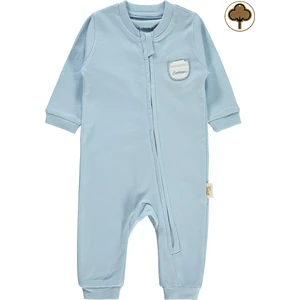 Civil Baby Bebek Organik Patikli Tulum 0-6 Ay Mavi