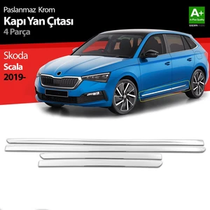 Drs Tuning Skoda Scala Krom Kapı Yan Çıtası 4 Prç 2019 Üzeri