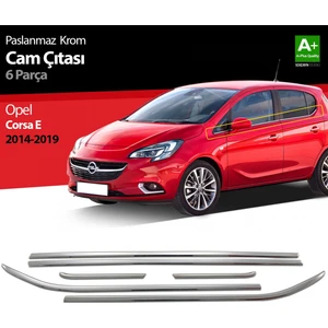 Drs Tuning Opel Corsa E Krom Cam Çıtası 6 Prç. 2015-2019
