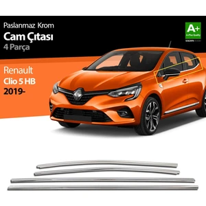 Drs Tuning Renault Clio 5 Krom Cam Çıtası 4 Prç 2019 ve Üzeri