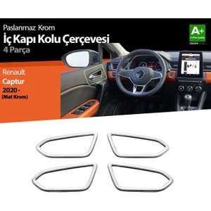 Drs Tuning Renault Captur 2 Krom Iç Kapı Kolu Çerçevesi 4 Prç. 2020 Üzeri (Mat Krom)