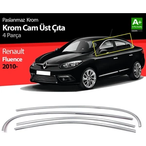 Drs Tuning Renault Fluence Krom Cam Üst Çıtası 4 Prç 2010 Üzeri