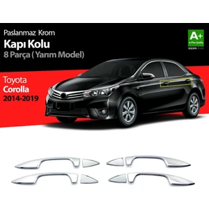 Drs Tuning Toyota Corolla Krom Kapı Kolu Yarım Model 4 Prç. 2013-2018
