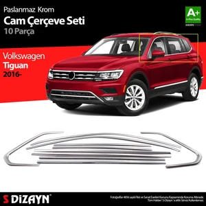Drs Tuning Volkswagen Tiguan Krom Cam Çerçevesi 10 Prç. 2016 Üzeri
