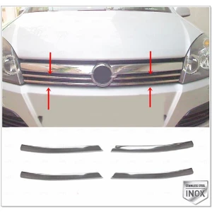 RE&AR Tuning Opel Astra H Krom Ön Panjur 4 Prç. 2004-2010 Arası P. Çelik