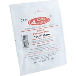 Damla Sağlık Steril Pamuklu Ped 10CMX15CM - 10 Adet