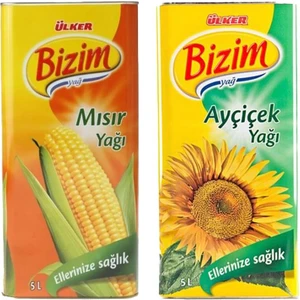 Mısır Yağı 5 lt ve Ayçiçek Yağı 5 lt