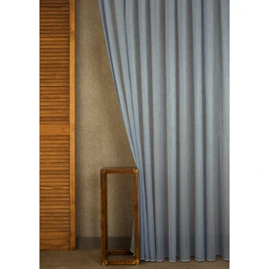 Etamin Şantuklu Tül Mavi  1-2 Seyrek Pile 200X260