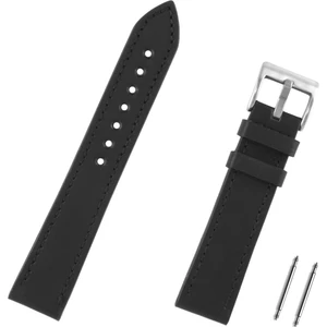 26MM Siyah Hakiki Deri Spor Saat Kordonu Kayış