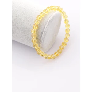 Sertifikalı Dönüşümlü Sitrin Doğal Taş Bileklik 6 mm
