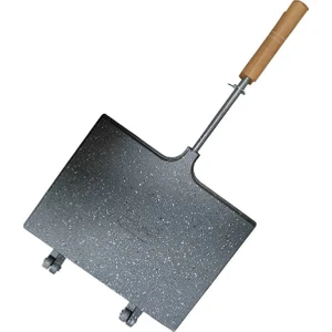 T-0680 Maxi Iç Dış Granit Ocak Üstü El Tost MAKINESI-26X20 cm