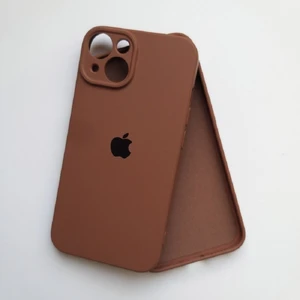 Pirok Store Apple iPhone 14 Uyumlu Kamera Korumalı Içi Kadife Silikon Kılıf