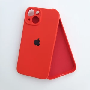 Pirok Store Apple iPhone 14 Uyumlu Kamera Korumalı Içi Kadife Silikon Kılıf