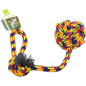 Köpek Oyuncağı Diş Ipi Halat Toplu 42 cm Köpek Stres Oyuncağı