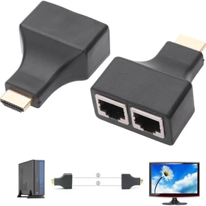HDMI RJ45 Cat5 6 Extender Uzatıcı Uzatma Aparatı Adaptör