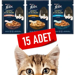 Tasty Shreds - Karışık Somonlu & Tavuklu & Ton Balıklı Yaş Kedi Maması - 80 gr x 15 Adet
