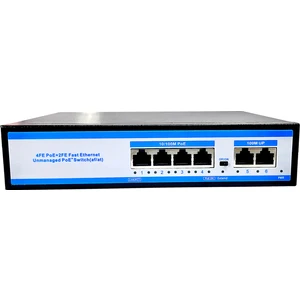 Poe switch 4+2 10/100M 4 PORT POE + 2 UPLİNK SWİTCH 70 WATT