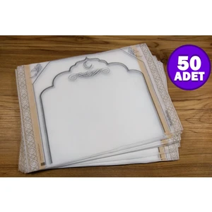 Zemine Yapışabilir Tek Kullanımlık Seccade 30X40CM - Kullan At Kumaş Seccade 50'li Paket